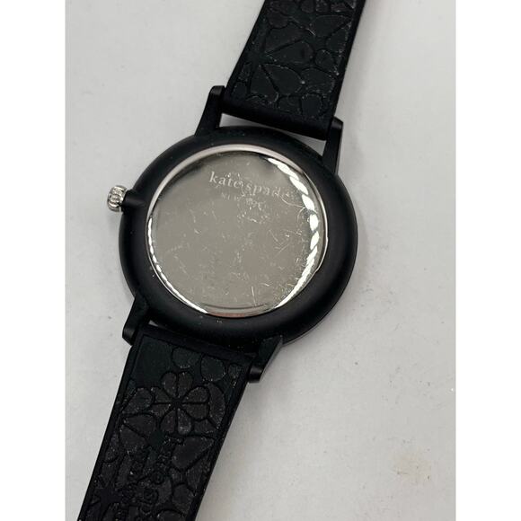 Kate Spade Morningside Black Dot Silicone Sporty Watch Style No. KSW1654 - Picture 6 of 8